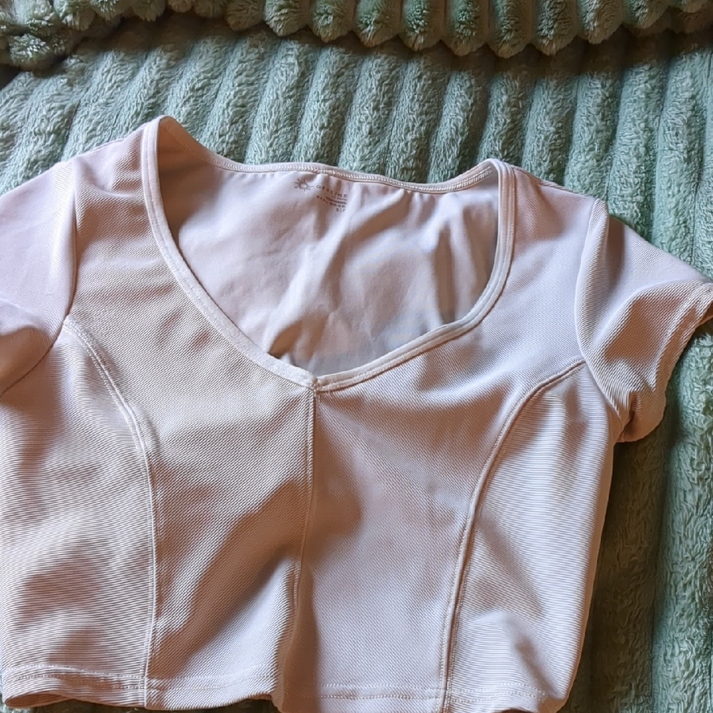 Chic Cream Crop Top for Girl